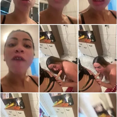 Mc Pipokinha e amiga se diverte com a cinta caralho