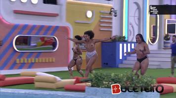 BBB22 Jessilane Alves, Natalia Deodato e Linn topless pulam na piscina